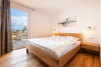 Ein Bett oder Betten in einem Zimmer der Unterkunft Ferienwohnung Kerstin
