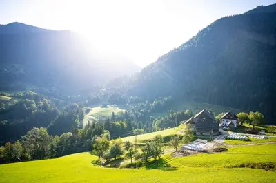 Naturlandschaft in der Nähe des Chalets