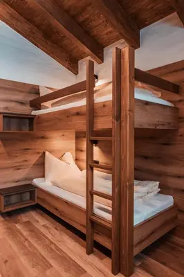 Ein Bett oder Betten in einem Zimmer der Unterkunft Bergkristall