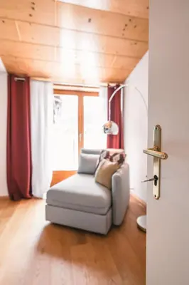Ein Sitzbereich in der Unterkunft casa wii