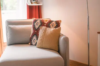 Ein Sitzbereich in der Unterkunft casa wii