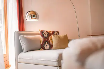 Ein Sitzbereich in der Unterkunft casa wii