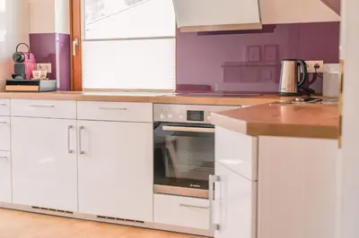 Küche/Küchenzeile in der Unterkunft casa wii
