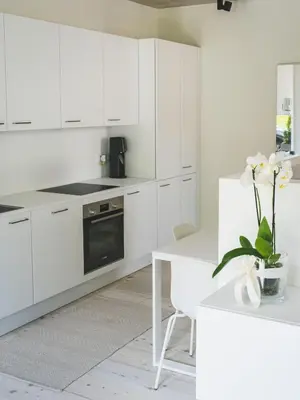 Küche/Küchenzeile in der Unterkunft Ferienwohnung Tennengau mit Parkplatz