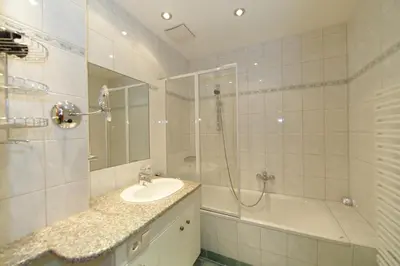 Ein Badezimmer in der Unterkunft Apartment Sonnenblume Kusenberg