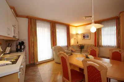 Küche/Küchenzeile in der Unterkunft Apartment Sonnenblume Kusenberg