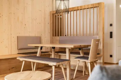 Ein Sitzbereich in der Unterkunft Apartmentresort MyLodge