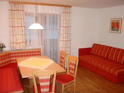 Ein Sitzbereich in der Unterkunft Ferienhaus Kaml Franz