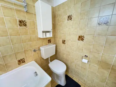 Ein Badezimmer in der Unterkunft Ferienwohnung an der Traun