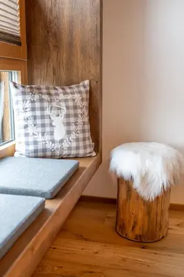 Ein Bett oder Betten in einem Zimmer der Unterkunft Holzlodge Chalets Nähe Obertauern