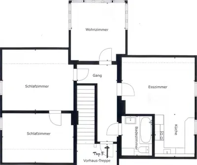 Grundriss der Unterkunft Altes Pfarrhaus