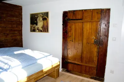 Ein Bett oder Betten in einem Zimmer der Unterkunft Ruphäusl