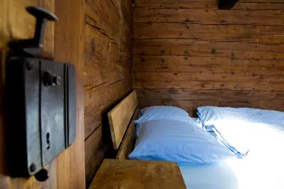 Ein Bett oder Betten in einem Zimmer der Unterkunft Ruphäusl
