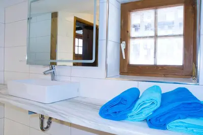 Ein Badezimmer in der Unterkunft Ruphäusl