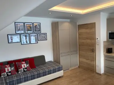 Ein Sitzbereich in der Unterkunft Mary's Apartment am Kreischberg