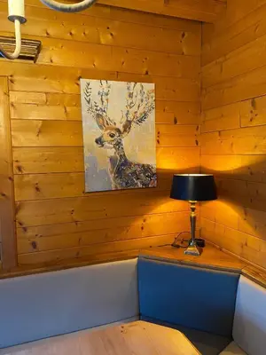 Ein Sitzbereich in der Unterkunft Haus Otis