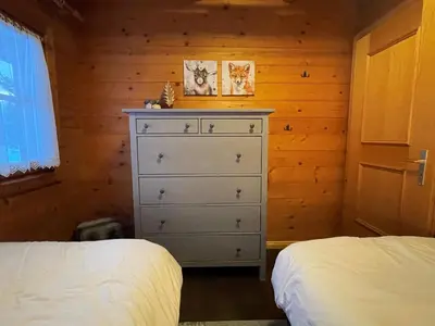 Ein Bett oder Betten in einem Zimmer der Unterkunft Haus Otis