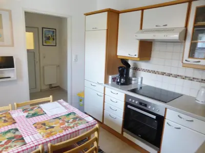 Küche/Küchenzeile in der Unterkunft Ferienwohnung Sailer