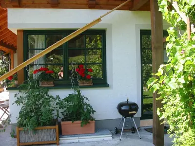 Ein Balkon oder eine Terrasse in der Unterkunft Ferienwohnung Am Pflanzgarten