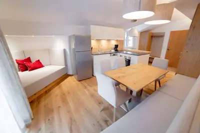 Küche/Küchenzeile in der Unterkunft Aparthotel Steger Wagrain