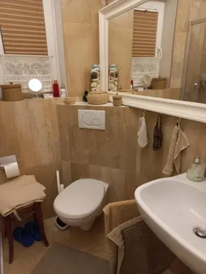 Ein Badezimmer in der Unterkunft Haus mit mediterranem Flair