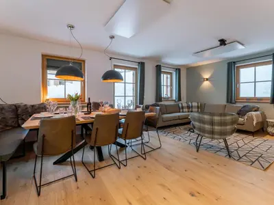 Ein Sitzbereich in der Unterkunft Traumhaus