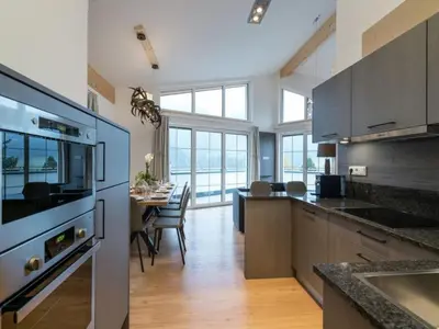 Küche/Küchenzeile in der Unterkunft Penthouse Alpendorf