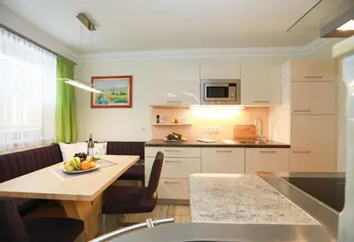 Küche/Küchenzeile in der Unterkunft Appartement Anton