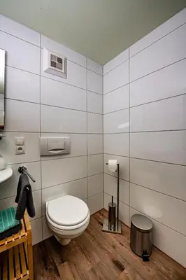 Ein Badezimmer in der Unterkunft Rainerhof