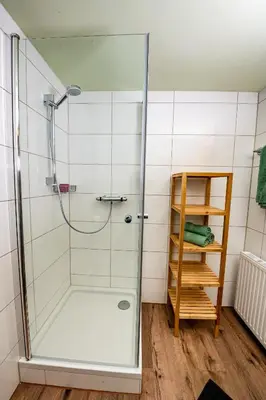 Ein Badezimmer in der Unterkunft Rainerhof