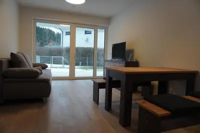 TV/Unterhaltungsangebot in der Unterkunft Gartenappartement Leonsberg