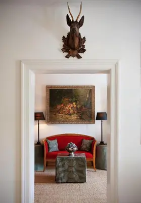 Ein Sitzbereich in der Unterkunft Garden Cottage Villa Lichtenstein - Your Austrian Home