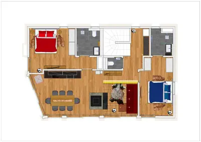 Küche/Küchenzeile in der Unterkunft Planai Penthouse Royal