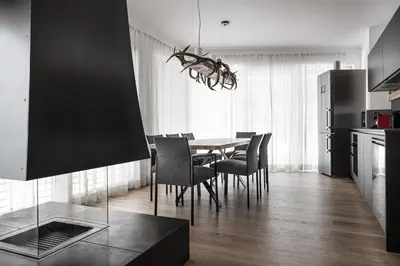 Küche/Küchenzeile in der Unterkunft Planai Penthouse Royal