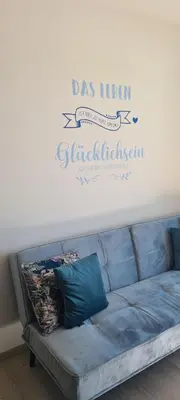 Ein Sitzbereich in der Unterkunft Ferienwohnungen Bergpanorama