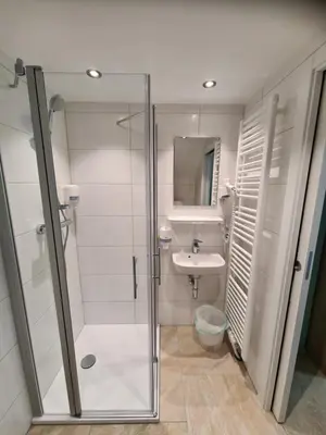 Ein Badezimmer in der Unterkunft B&B Hallstatt Lake OBERTRAUN self check in