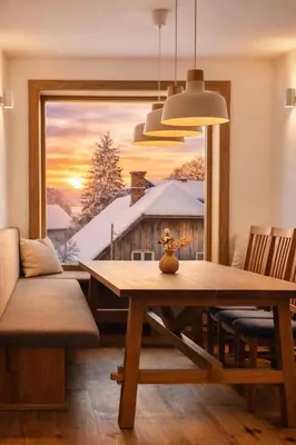 Ein Sitzbereich in der Unterkunft Da Alois - Alpine Premium Apartments