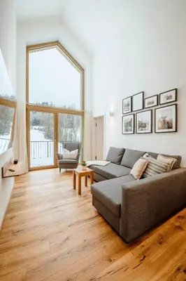 Ein Sitzbereich in der Unterkunft Da Alois - Alpine Premium Apartments