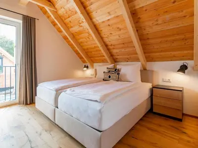 Ein Bett oder Betten in einem Zimmer der Unterkunft Mountain Chalet An der Mur