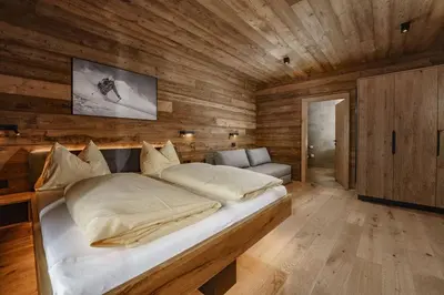 Ein Bett oder Betten in einem Zimmer der Unterkunft Chalets Schladming Ski-in Ski-out