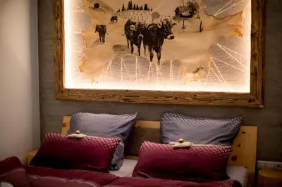 Ein Sitzbereich in der Unterkunft Bergfreude - Ruhe und Aussicht auf 1140m