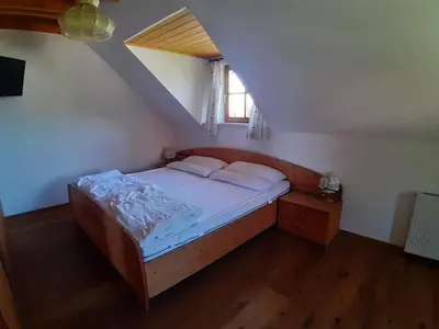 Ein Bett oder Betten in einem Zimmer der Unterkunft Lachtalhütte
