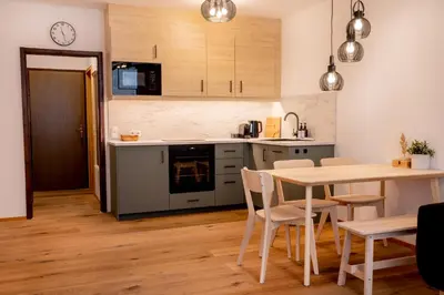 Küche/Küchenzeile in der Unterkunft Almara - Family Apartment