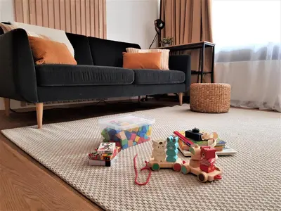 Ein Sitzbereich in der Unterkunft Almara - Family Apartment