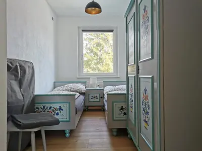 Ein Bett oder Betten in einem Zimmer der Unterkunft Am Grimming 14