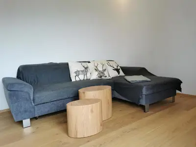 Ein Sitzbereich in der Unterkunft Am Grimming 14
