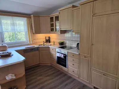 Küche/Küchenzeile in der Unterkunft Apartment Berg & Naturliebe