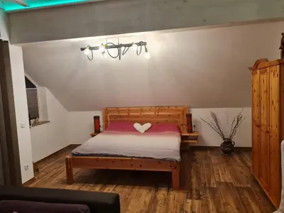 Ein Bett oder Betten in einem Zimmer der Unterkunft Apartment Berg & Naturliebe