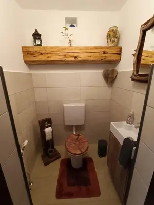 Ein Badezimmer in der Unterkunft Ferienwohnung im Nationalpark Gesäuse