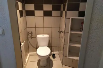 Ein Badezimmer in der Unterkunft Haus am Soleweg